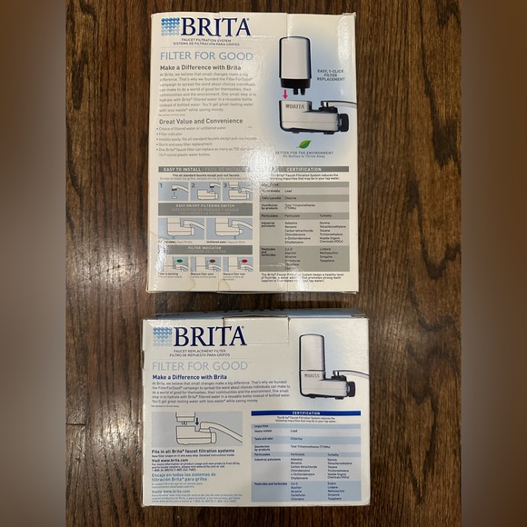 Brita Faucet Filtration System with 2 additional Filters NEW - Picture 4 of 4